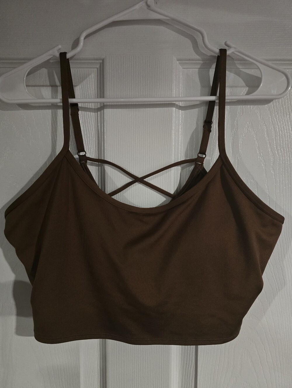 PINK Victoria's Secret Brown Strappy Crop Bralette